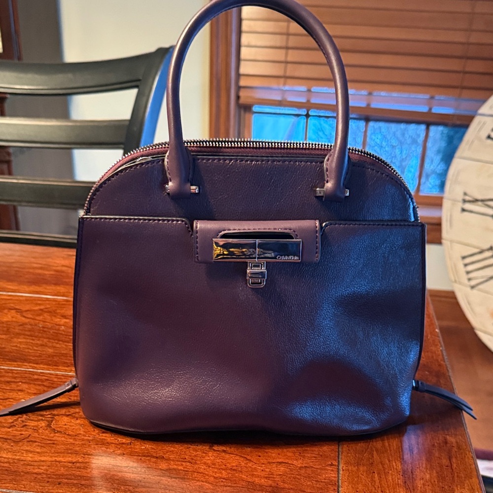 Calvin Klein Deep Purple Satchel - Picture 2 of 8